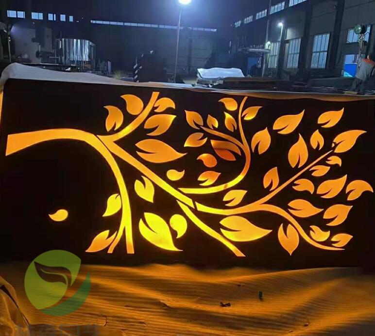 双湖耐候钢板灯箱