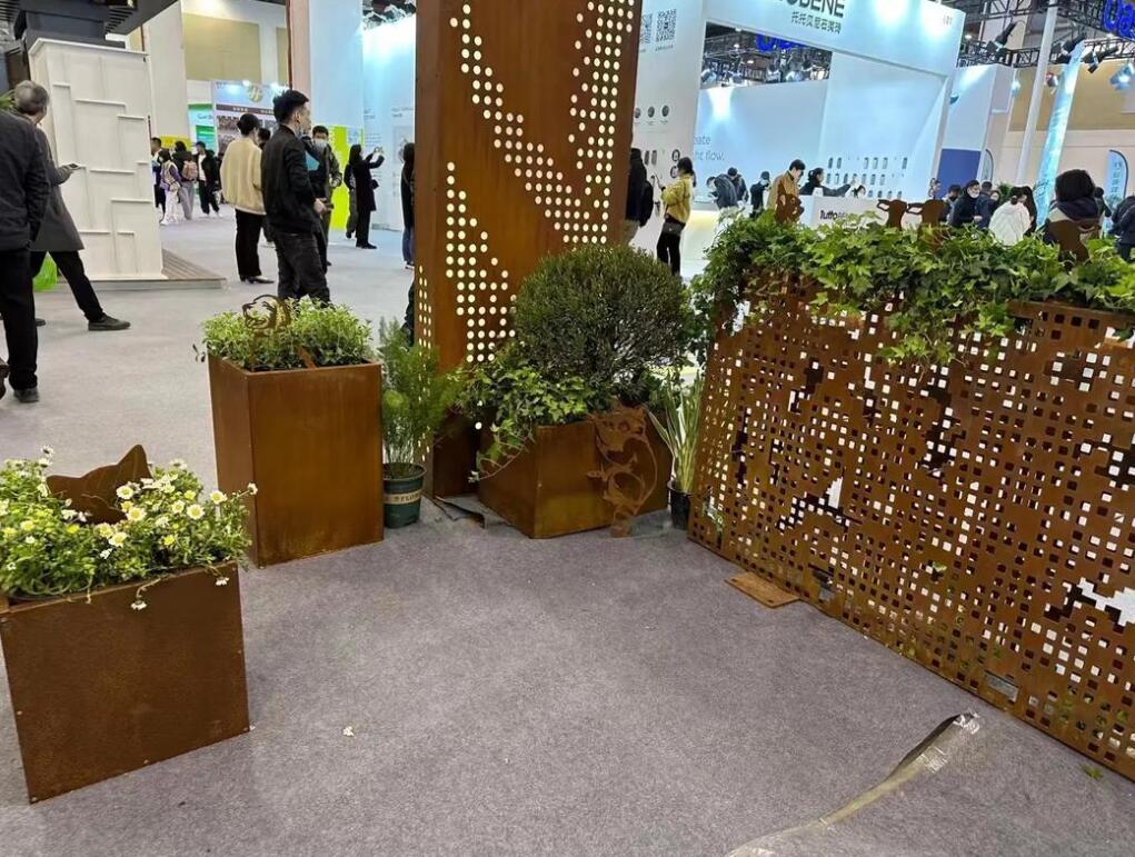 双湖耐候钢花箱