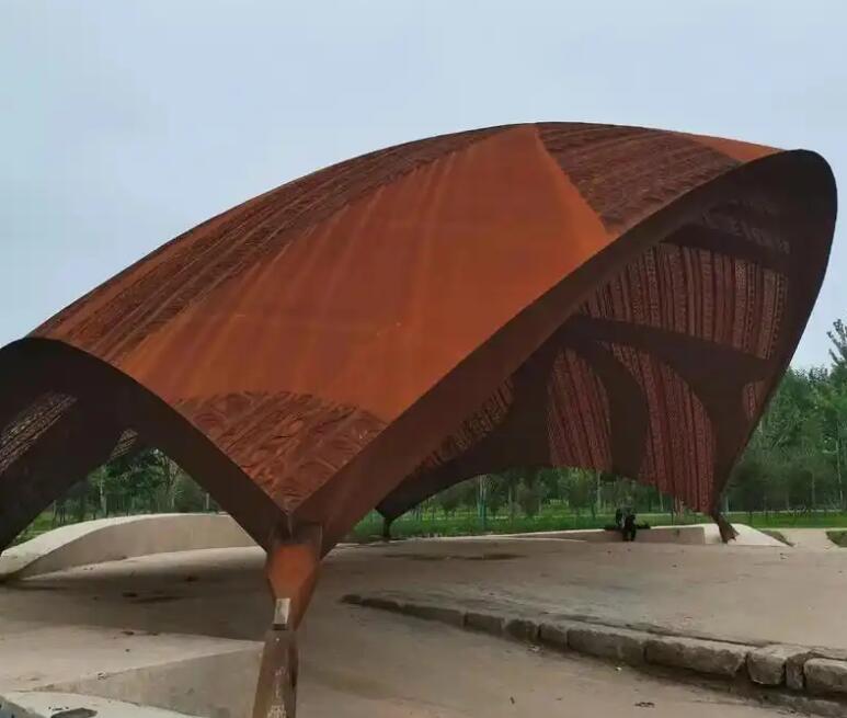 双湖耐候钢幕墙案例